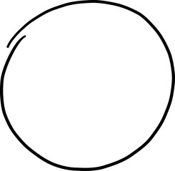 Scribble Circle Design Element 