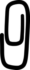 Paper Clip Or Scribble Design Element 