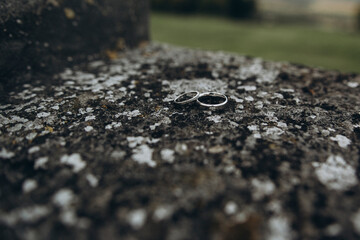 water drops on the ground