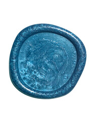 blue colorful wax seal stamp high quality invitation card stamp certificate