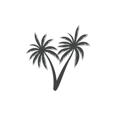 Fototapeta na wymiar Palm logo icon template and symbol vector tree