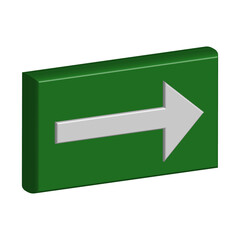 Arrow icon 3d design