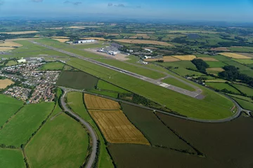 Foto op Canvas Aerial Views of Cardiff Wales Airport © Phillip