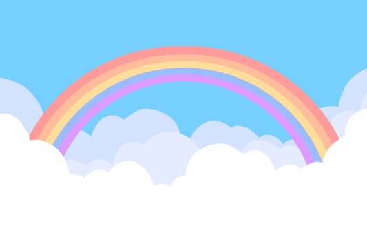 空　雲にかかる虹