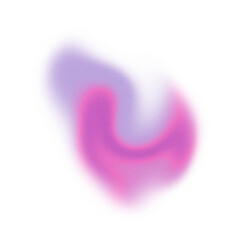 Holographic Gradient Abstract Shape With Grain Texture