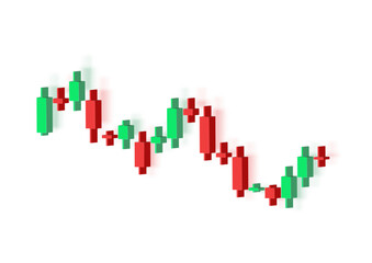 Obraz premium 3D online trading with browser on white background. 3d vector trading for business investment render illustration