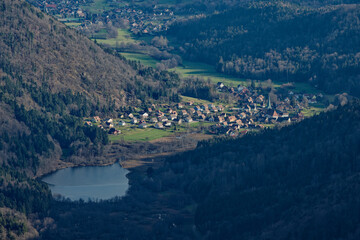 lac et village de Sewen en Alsace