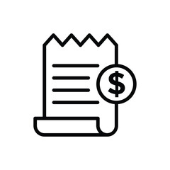 Bill icon vector design template