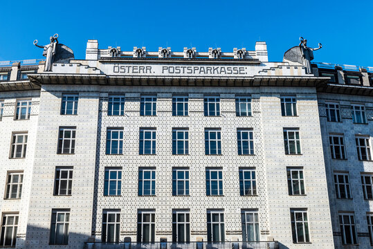Austrian Postal Savings Bank building in Vienna, Austria