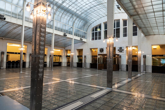 Austrian Postal Savings Bank building in Vienna, Austria