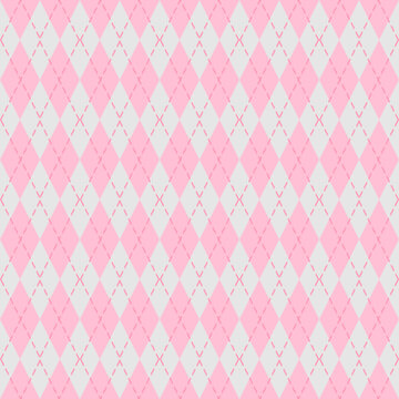 pink argyle seamless pattern design