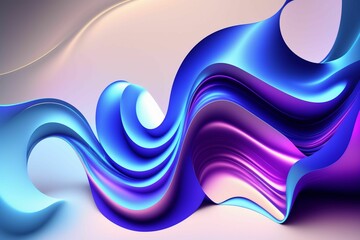 3D Abstract Modern Technology Background. Generative AI