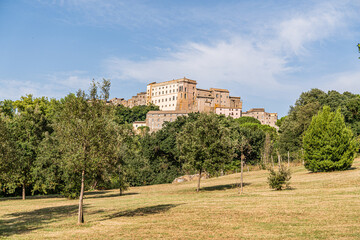 Fototapeta na wymiar view of town bomarzo