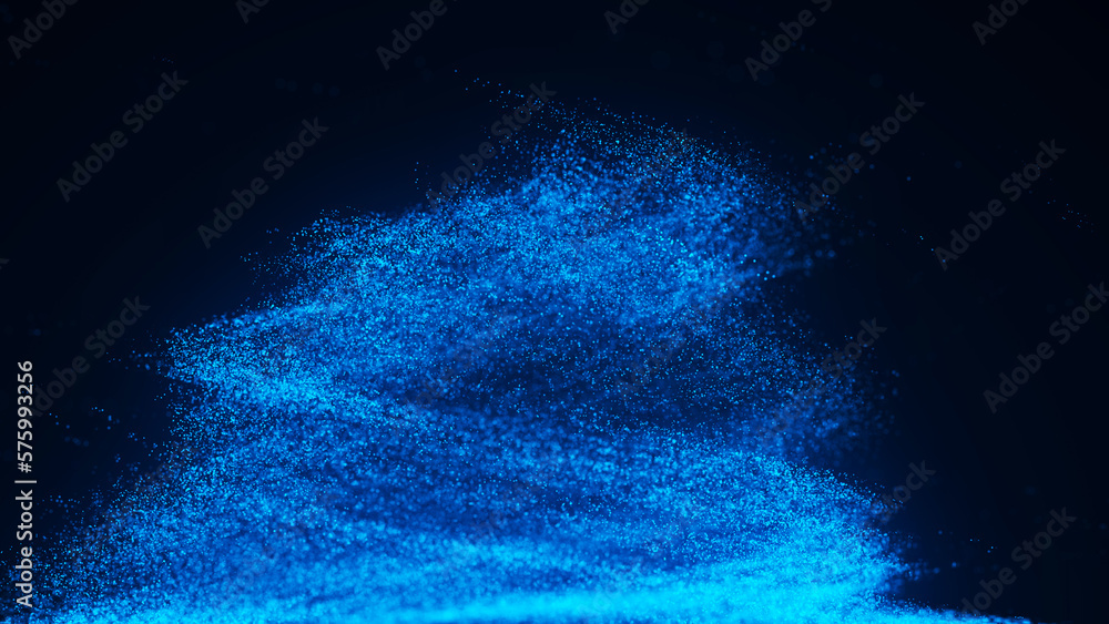 Poster particle tornado, motion background. abstract background with connecting dots. vortex. whirlpool bri