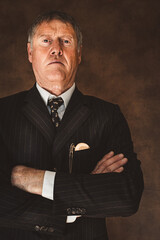 Älterer Herr / Anzug