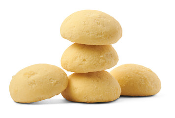 ghee biscuits or cookies isolated, close-up view of homemade melt in mouth nei biscuits, eggless cookies are made whole wheat flour