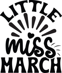 Little miss  march SVG