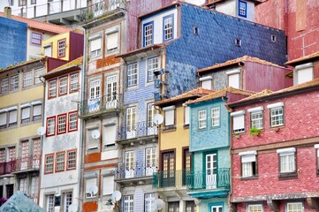 Naklejka premium The Colorful Houses Of Porto, Portugal