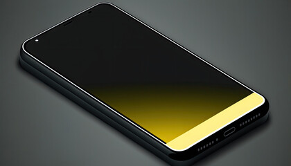 Realistic illustration of a smartphone created with Generative AI technology