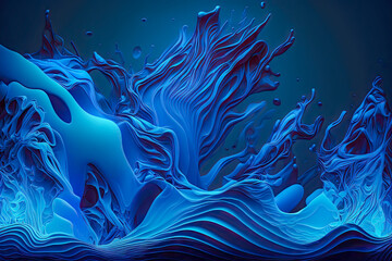 Fototapeta na wymiar blue waves background