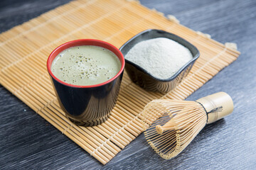 Japanese style organic matcha green tea