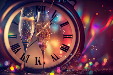New year eve celebration background