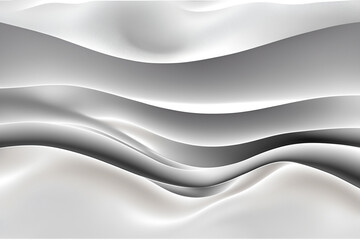Obraz na płótnie Canvas Light Background Waves Design with dune like graphic elements in light white gray beige colors. Perfect for business cards, flyers design or brochures. Ai generated