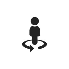 Businessman Circle - Pictogram (icon) 