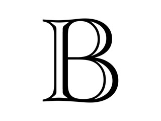 Modern and unique letter B initials logo design