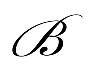 Modern and unique letter B initials logo design