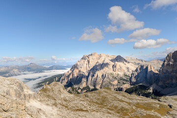 Riffugio Lagazuoi, peak , Dolomite view