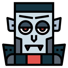 dracula filled outline icon style