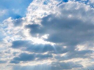 blue sky with clouds