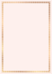 Frame with golden flowers