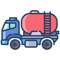 Water tanker truck  icon