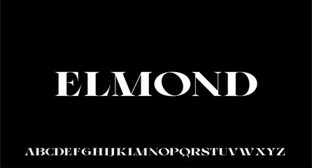 ELMOND. the luxury and elegant font glamour style 
