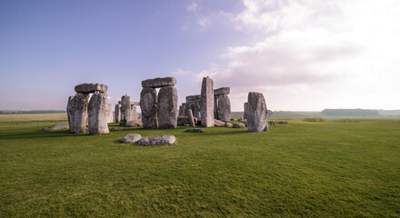 Fototapeta na wymiar Stonehenge with Blue Sky UK