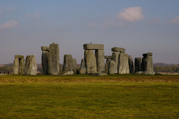 Obraz na płótnie Canvas Stonehenge with Blue Sky UK