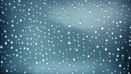 rain drops on window - generative ai illustration