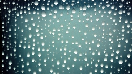 rain drops on window - generative ai illustration