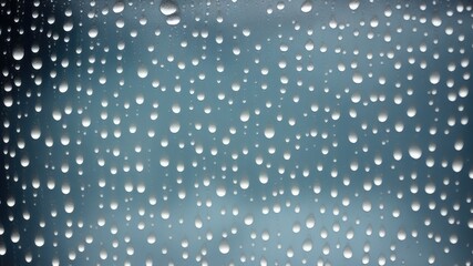 rain drops on window - generative ai illustration