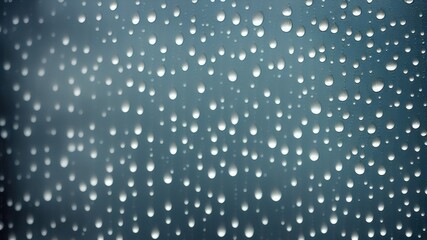 rain drops on window - generative ai illustration