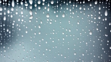 rain drops on window - generative ai illustration