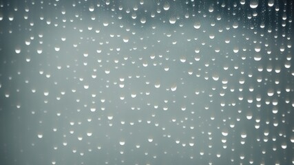rain drops on window - generative ai illustration