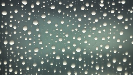 rain drops on window - generative ai illustration