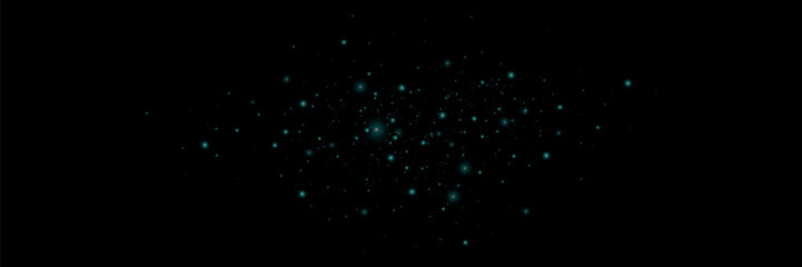 Blue bokeh light background. Glitter effect with particles. Magic dust. Glitter blur texture.