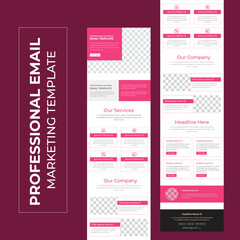 Email Newsletter Template For Professional Email Marketing