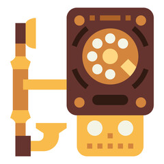 telephone flat icon style