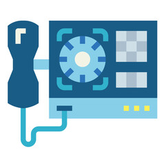 telephone flat icon style