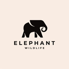 African Wildlife Elephant Logo Template